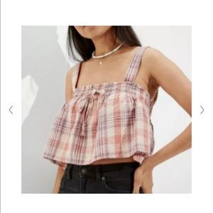 American Eagle Plaid Tank